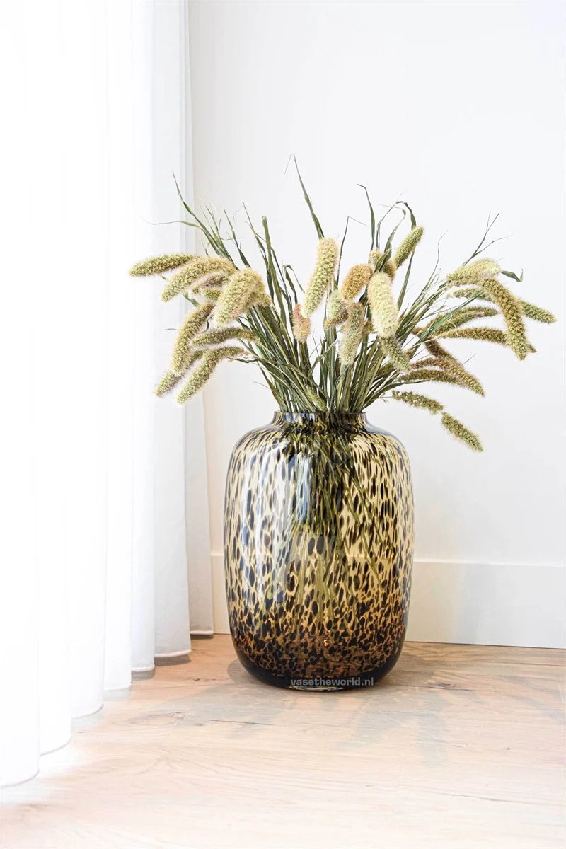 Cheetah vaas Artic van Vase The World, Bruin, Medium, Ø25 x H35 cm