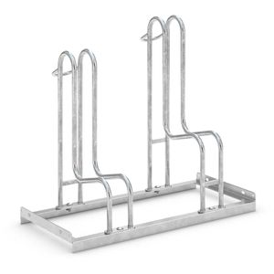 WSM Fahrradständer 4052 BR, Bodenmontage / freistehend, Einstellparker, Breite 78cm, für 2 Fahrräder