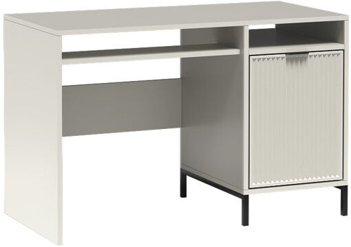 Inbox Zero Linkastyles Metal Base Computer Desk Cashmere 78cm H X 120cm W X 58cm D