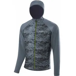 LOEFFLER Löffler Herren Funktionsjacke M HOODED HYBRIDJACKET SPEED PL ACTIVE, Größe 52 in Grau Grau
