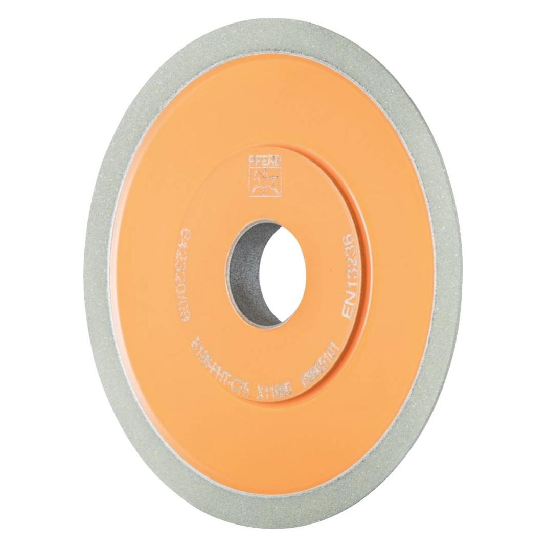 Pferd CBN-Schleifscheibe Kunstharz 4BT9 PHT 100mm B126 (mittel) Trocken- und Nassschliff (4BT9 100-6-1-20 B 126 PHT C75)