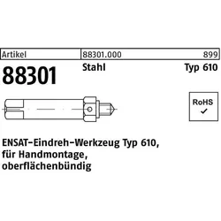 Ensat, Dübel, Eindrehwerkzeug R 88301 Typ 610 M 14 Stahl (1 Stk.)