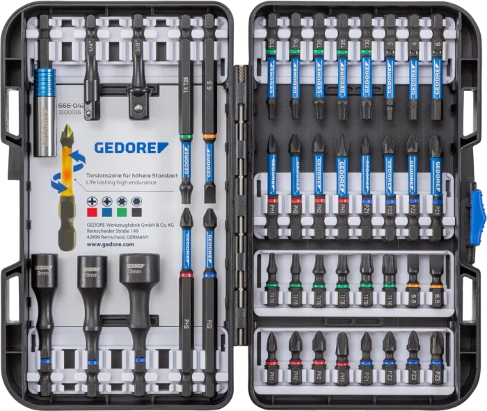Gedore Torsions-Bit-Satz 666-042, 42-teilig