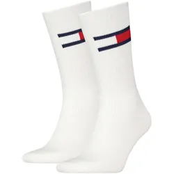 Tommy Hilfiger Herren Sportsocken FLAG 2er Pack - Black 003 - 35-38