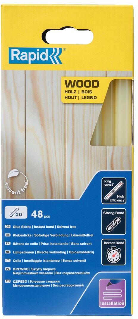 Isaberg Rapid AB Rapid 12 mm Klebesticks Holz