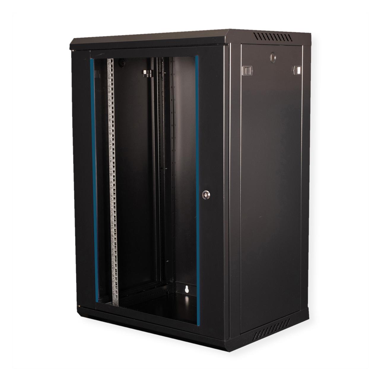 Value 19-Zoll Wandgehäuse 18HE 600x450mm schwarz, Bausatz (18 HE, 19 Zoll Rack) (26990827)