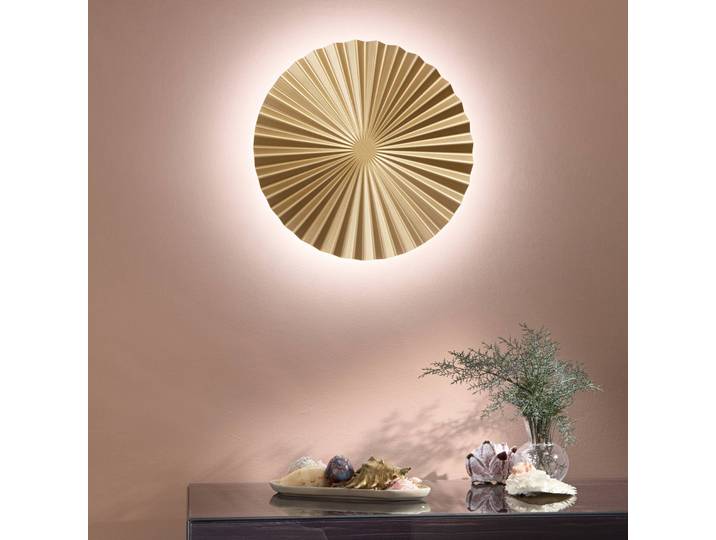 Luce Ambiente Design Wandleuchte Anadara, messing / gold, für Wohn- / Esszimmer, Aluminium