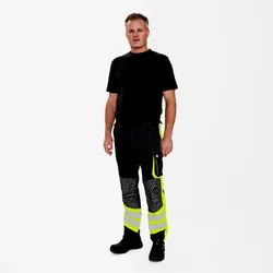 Cargo Hose, schwarz/gelb, Gr. 48 - schwarz/gelb - 48