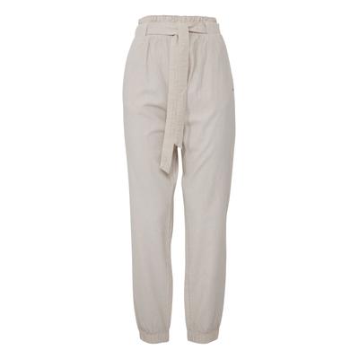 Stoffhose OXMO "Stoffhose OXLennja", Damen, Gr. 40, N-Gr, beige (oatmeal), Obermaterial: 100% Baumwolle CO., Hosen Stoffhose