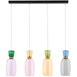 Nova Luce 9030548 PLUMA Pendelleuchte Grün/Gelb/Pink/Blau/Lila/Rauch