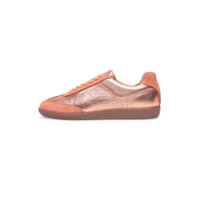 Sneaker HENRY STEVENS "Sophia TIS Damensneaker", Damen, Gr. 37, rosa (kupfer), Kalbsleder, Schuhe Sneaker, Halbschuh Leder handgefertigt, sportlicher Freizeitschuh Damen