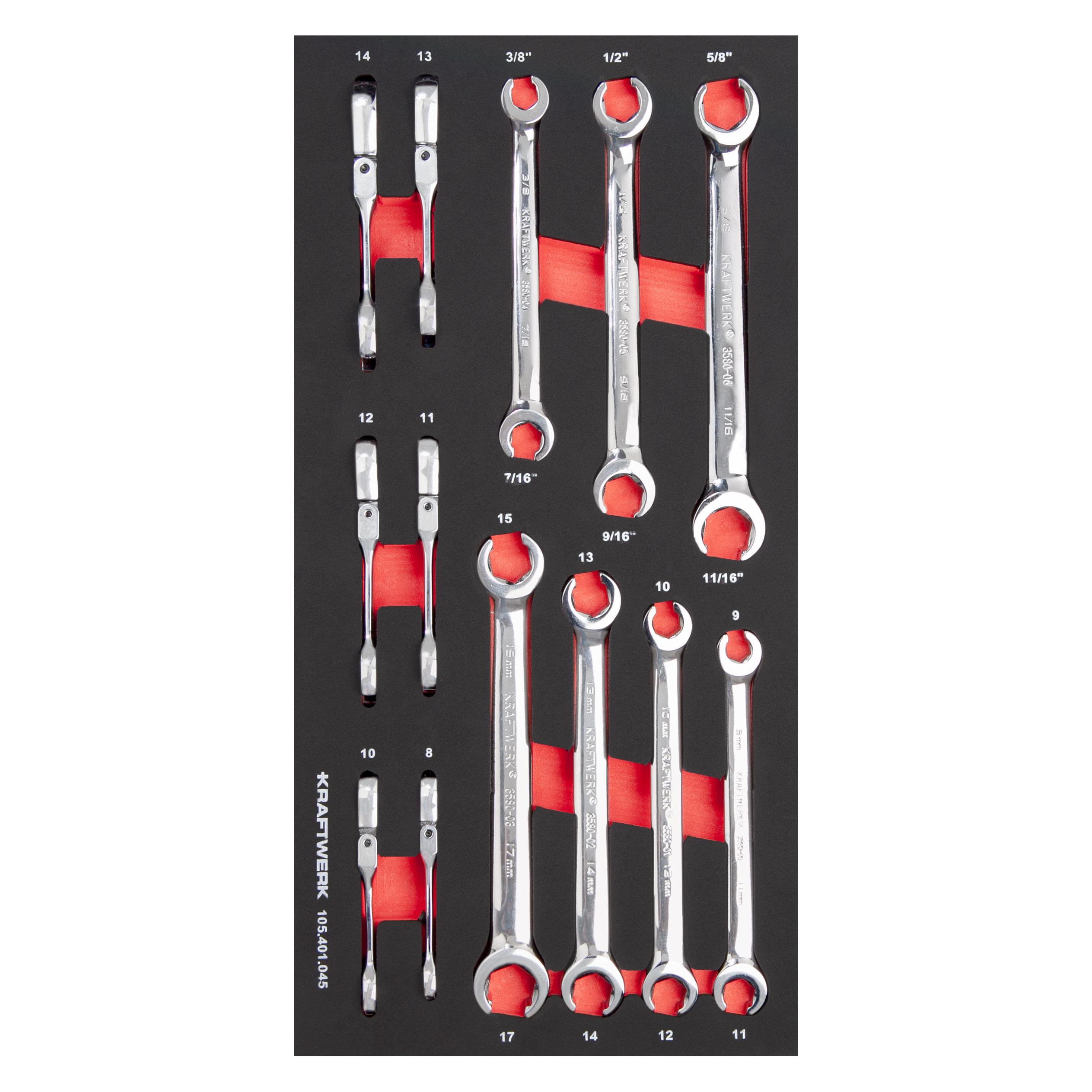 Kraftwerk PRO LINE offene Doppelringschlüssel (105.401.045)