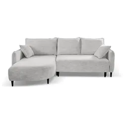ECKSCHLAFSOFA Sycylia links hellgrau