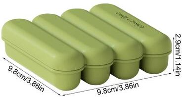 Lush Living Finds Slim Silicone Ice Cube Tray Ice Stick Mold For Water Bottles, Whiskey & Cocktails green