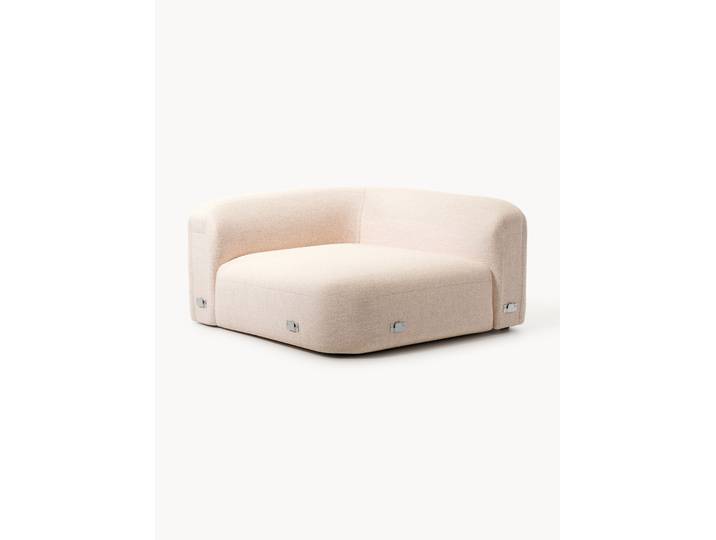 Rundes Bouclé-Eckmodul Wolke