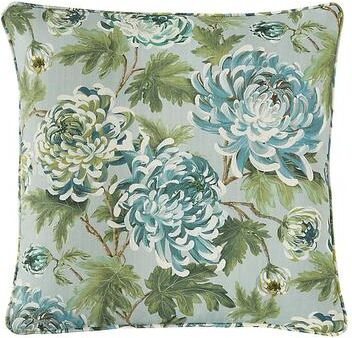 "Alora Floral Pillow Cover - Celadon - 12"" x 20"" - Ballard Designs"