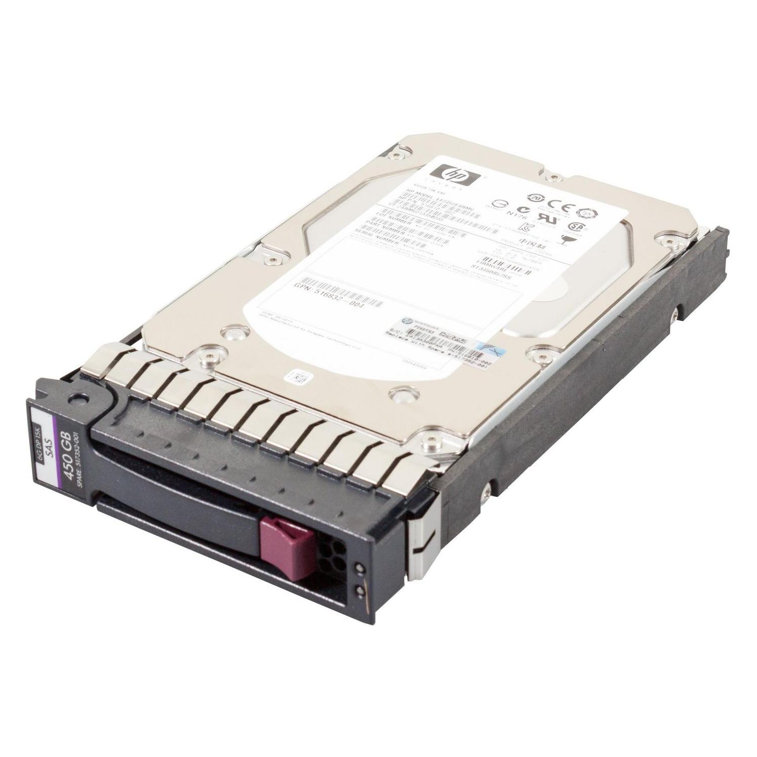HPE HP ent 450GB 15K 3.5" 6G SAS DP HDD HP (0.45 TB, 3.5") (516816-B21 517352-001)