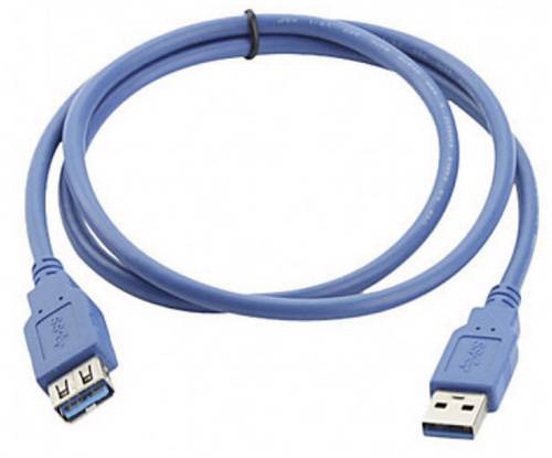 Manhattan USB-A to USB-A Extension Cable, 2m, Male to Female, Blue, 5 Gbps (USB 3.2 Gen1 aka USB 3.0)