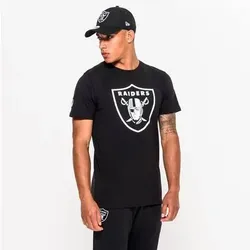 NEW ERA Herren T-Shirt LAS VEGAS RAIDERS TEAM LOGO, Größe M in Schwarz Schwarz