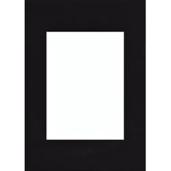Hama Premium-Passepartout, Tiefschwarz, 10 x 15 cm Außen