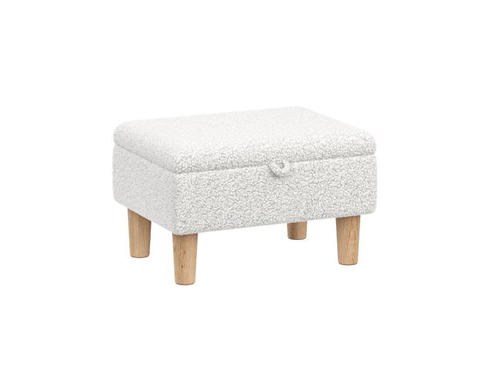 Hocker Teddy CHAM mit Stauraum weiss