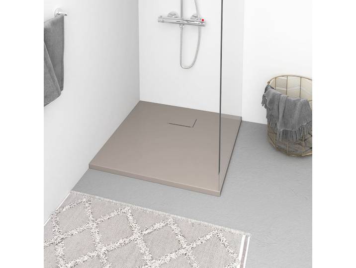 vidaXL Duschwanne SMC Braun 90x90 cm
