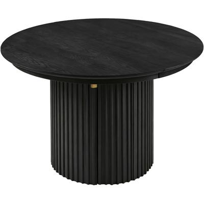 Esstisch OTTO HOME "Clozie", schwarz, B:120cm H:76cm T:120cm, Tische, Esstisch, Design-Esstisch in Schwarz mit cleverem Stauraum & Ausziehfunktion