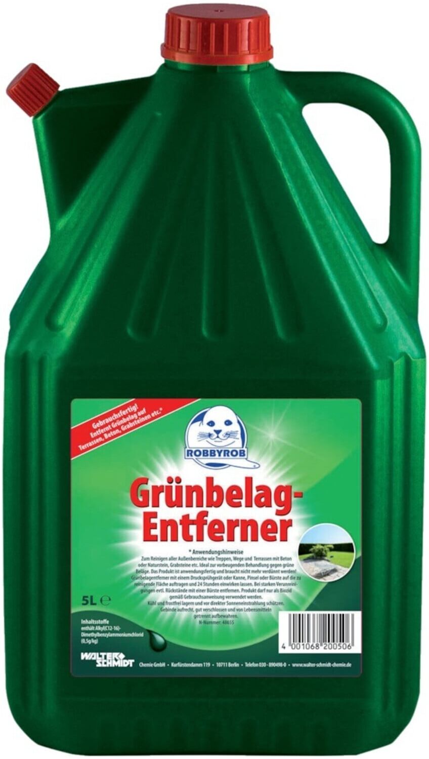 Robbyrob Grünbelagsentferner gebrauchsfertig 5L ; Walter Schmidt Chemie GmbH (4715000000)