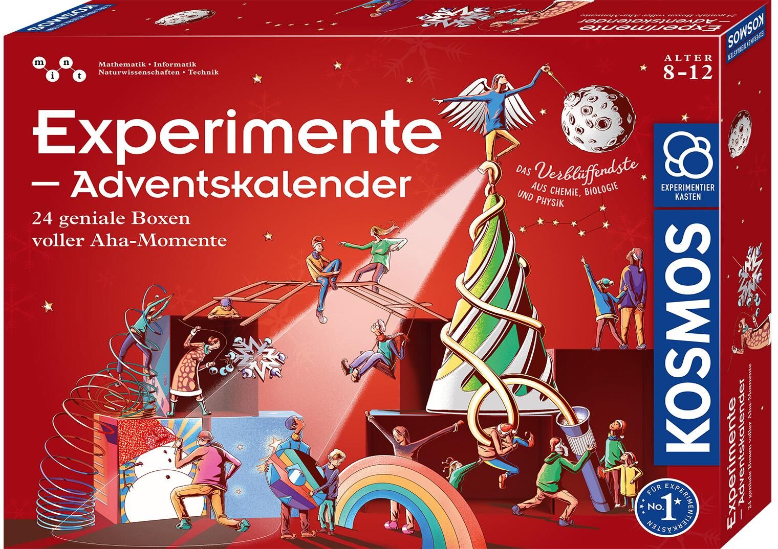 Adventskalender KOSMOS "Experimente Adventskalender 2026 24 Forscher-Experimente", weiß, neutral, Kunststoff, Papier, Adventskalender, Adventskalender weiß, neutral Einheitsgröße