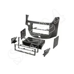 Honda Jazz 2009-2013 Doppel DIN Radioblende Blende Komplettset anthrazit 2-DI...