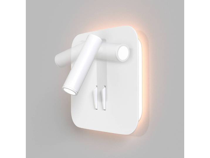 Maytoni Wandlampe Ios 176, weiß / opal, für Schlafzimmer, Aluminium, Modern, LED Wandleuchte, Wandlampe Innen