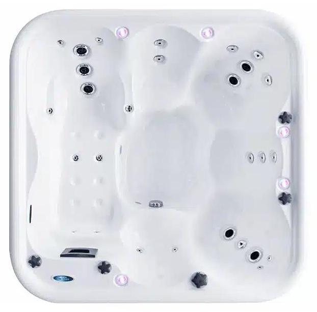 Whirlpool Corsica Diamond 232x232x87 cm für 6 Personen mit 31 Hydrotherapie-Düsen und Balboa Heizsystem
