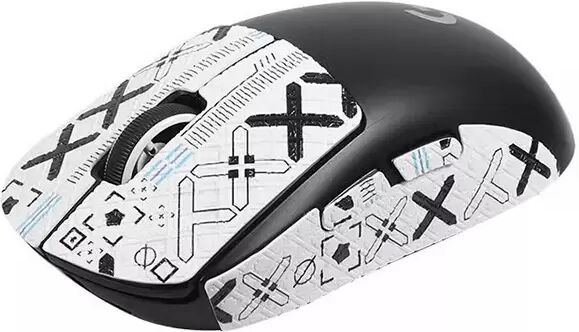 INF Verbesserte Griff-Mausaufkleber für Logitech GPW2/GPW3 - Weiß