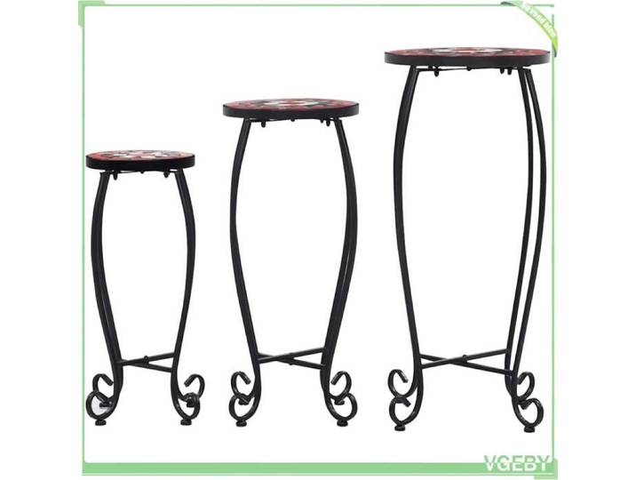 Table basse - FAFEICY - 46704 - Lot 3 pièces - Mosaïque céramique - Cadre métal