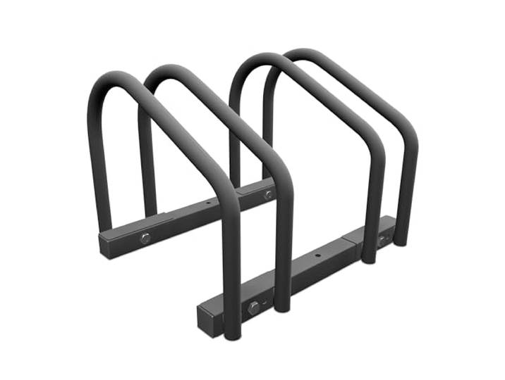 Relaxdays Râtelier pour 2 vélos\, roues de largeur 60 mm max.\, porte-vélos en métal\, anthracite