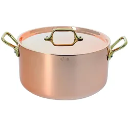 de Buyer Inocuivre Bratentopf mit Deckel, Pfanne + Kochtopf, Kupfer