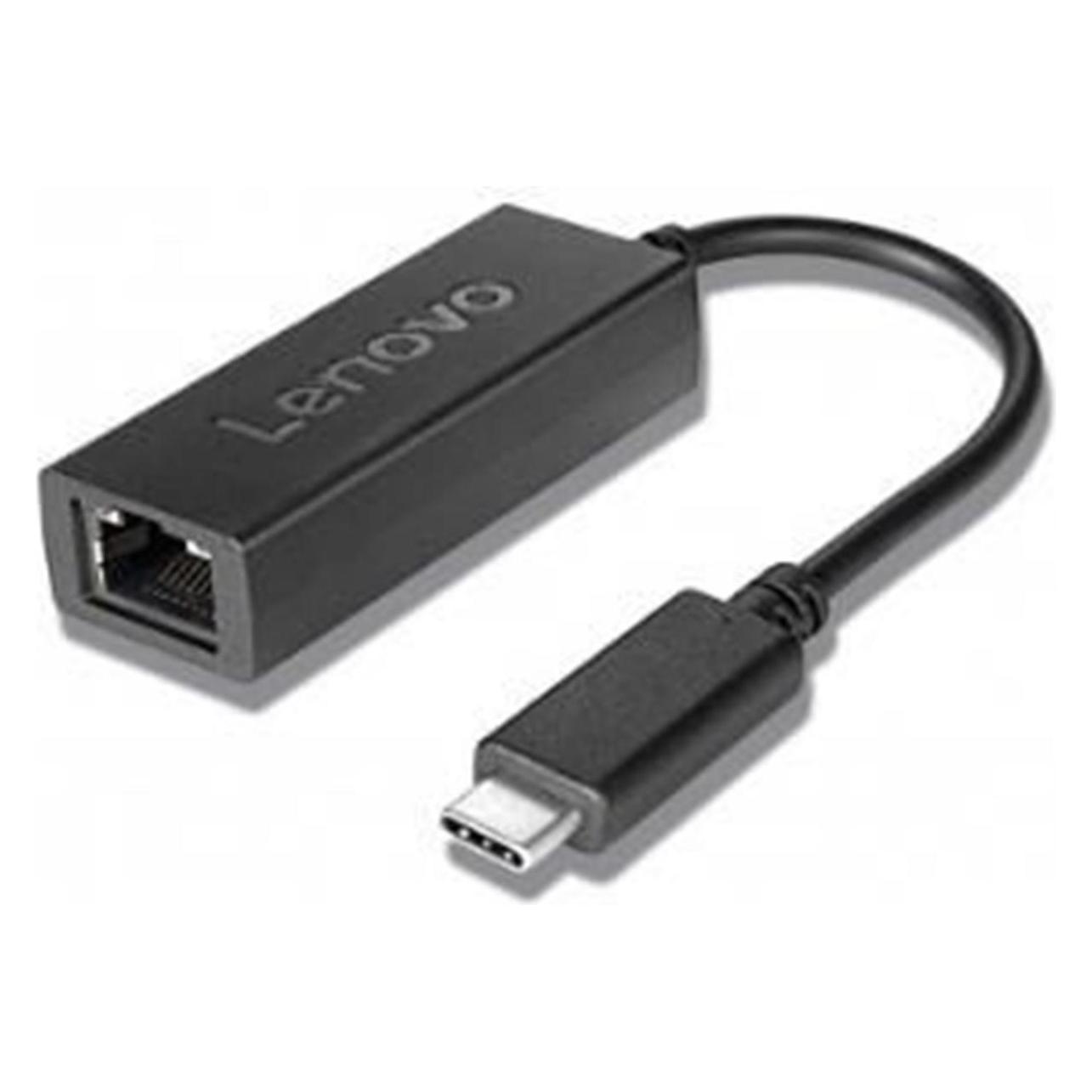Lenovo USB-C -Ethernet Adapter (USB-C, RJ45 Gigabit Ethernet (1x)) (03X7456)
