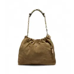 BA&SH für Damen. 2H24CFMS Ledertasche June khaki (OSFA), Lässig, Grün