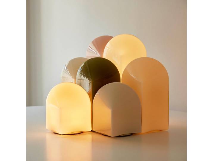 Parade 320 Tischleuchte Shell White - HAY - Wohnzimmer - Design - Glas