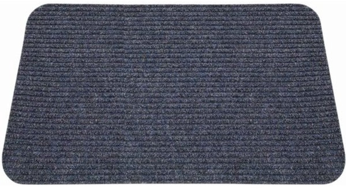 Vierkante Deurmat Pluto Blauw 50x80 cm - Sterke Naaldviltmat