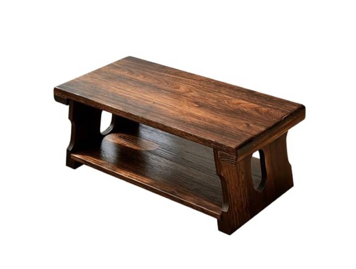 Beistelltisch,Couchtisch,Klappbarer Niedriger Zen Teetisch,Tatami Tisch Niedriger Tisch,Tischbeine aus Massivholz,Bodentisch mit Stauraum Möbel Wohnzimmertisch(L50cm/19.7in*W30cm/11.8in)