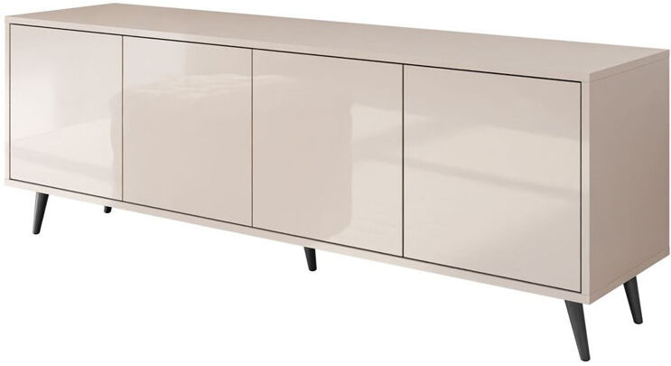 Norden Home TV Stand for TVs up to 49" Cashmire Gloss/Black 49"