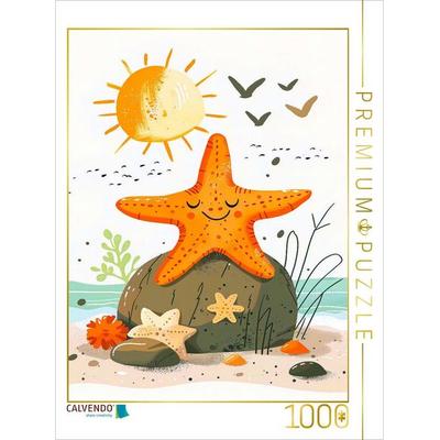 CALVENDO Puzzle Seestern Bild als Wanddeko | 1000 Teile Lege-Größe 64x48cm Foto-Puzzle für glückliche Stunden