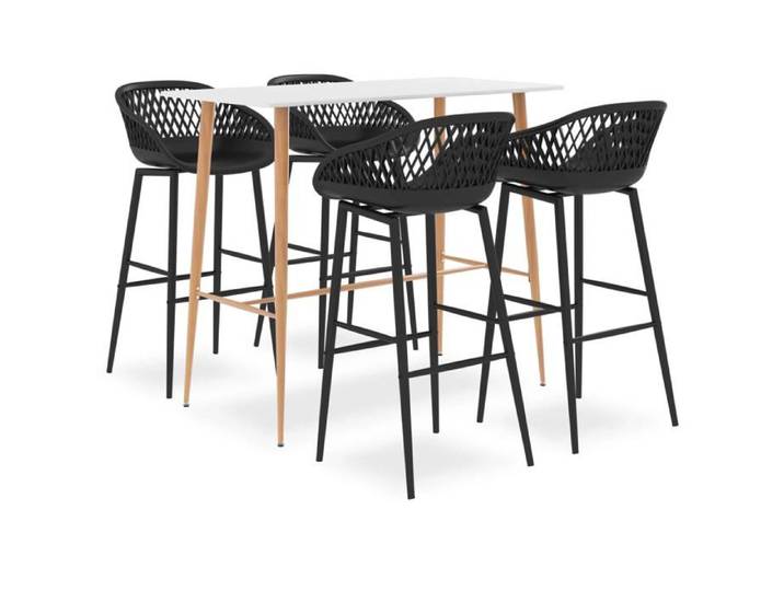 Ensemble de Bar 5 pcs Meubles de Pub Ensemble de Comptoir Mobilier de Bar Table et Chaises de Bistrot Maison 3057431