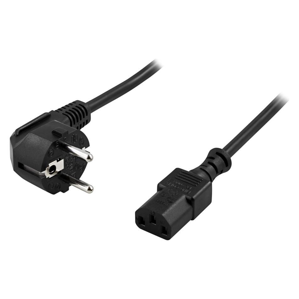 Deltaco DEL-110 - 3 m - 250 V - 10 A - Schwarz (3 m) (DEL-110)