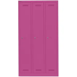 Garderobenschrank MonoblocTM | 3 Abteile - 681 fuchsia