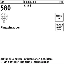 Ringschraube DIN 580 M22 C 15 E 1 Stück