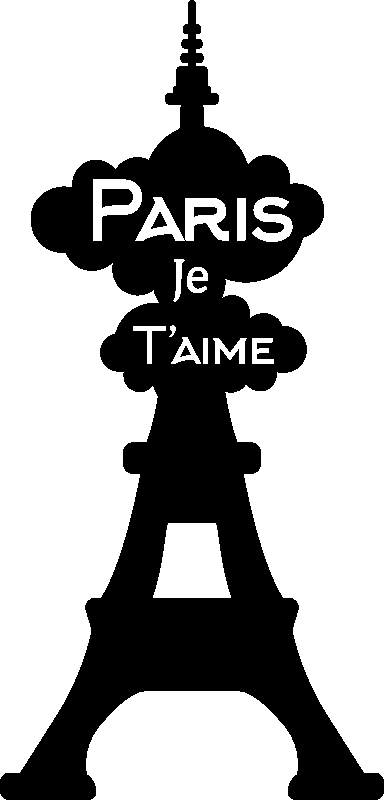 Ambiance-sticker Sticker citation Paris je t'aime