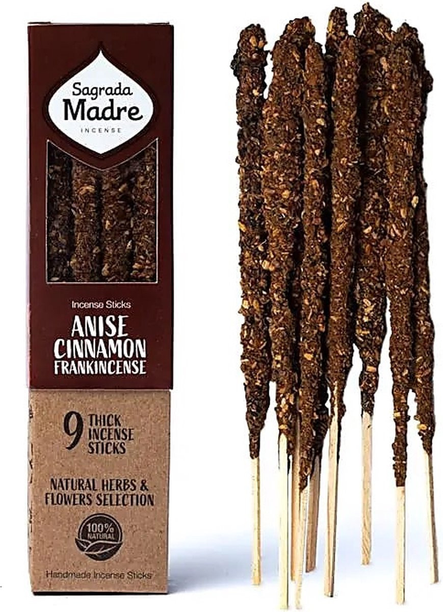 Sagrada Madre Wierook Anijs Kaneel Olibanum - 9 Stokjes