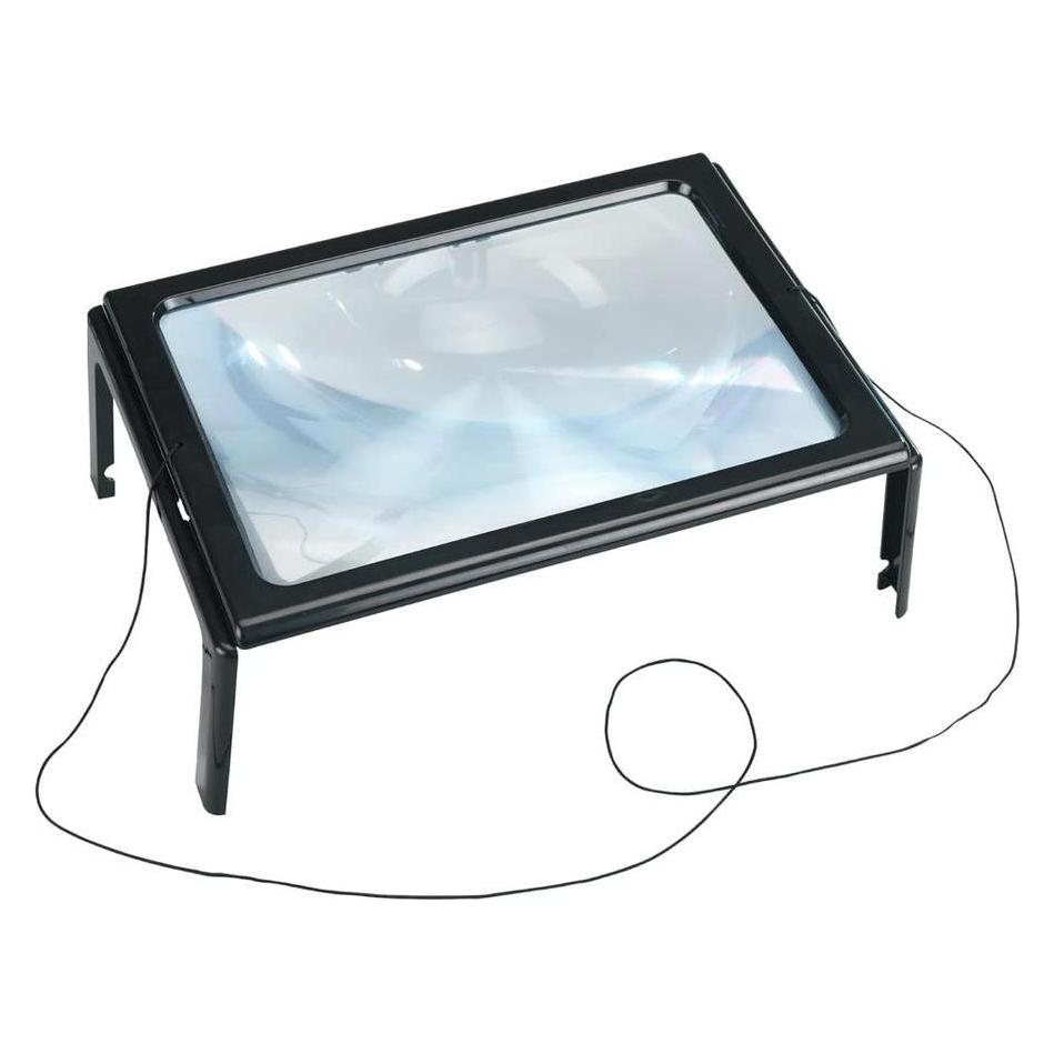 Wenko Maximex Lupa do czytania, podświetlenie LED, powiększenie x3 (42125956)